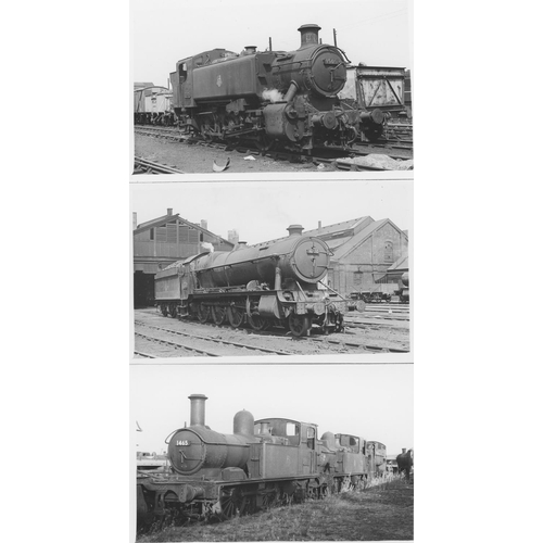 65 - Railway. G.W.R./B.R. Steam. A large assortment of approx. 500, black and white postcard size prints.... 