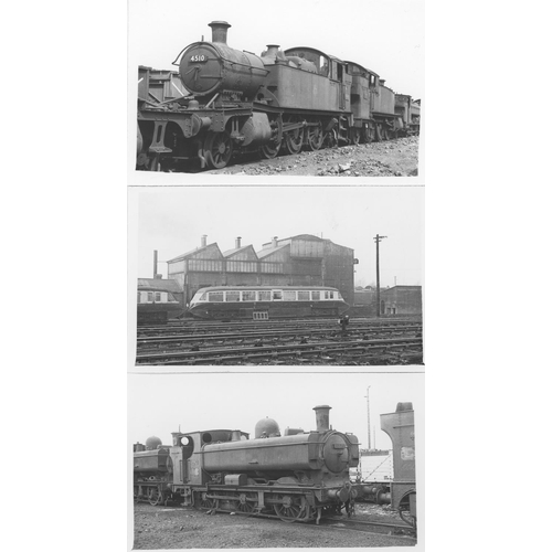 65 - Railway. G.W.R./B.R. Steam. A large assortment of approx. 500, black and white postcard size prints.... 