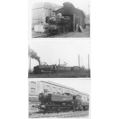 65 - Railway. G.W.R./B.R. Steam. A large assortment of approx. 500, black and white postcard size prints.... 