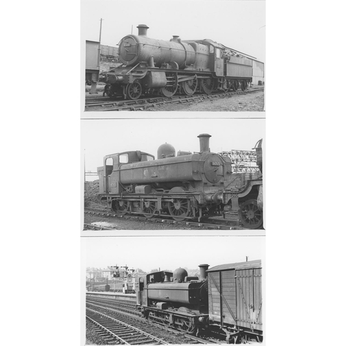 65 - Railway. G.W.R./B.R. Steam. A large assortment of approx. 500, black and white postcard size prints.... 