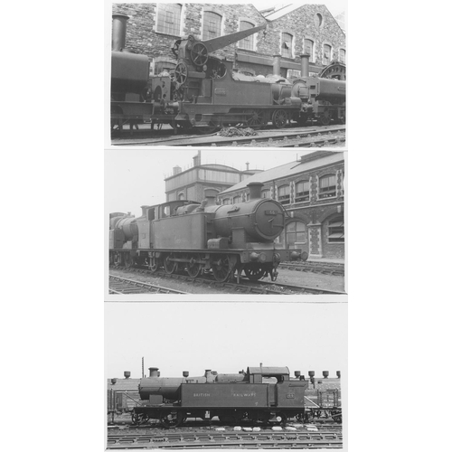 65 - Railway. G.W.R./B.R. Steam. A large assortment of approx. 500, black and white postcard size prints.... 