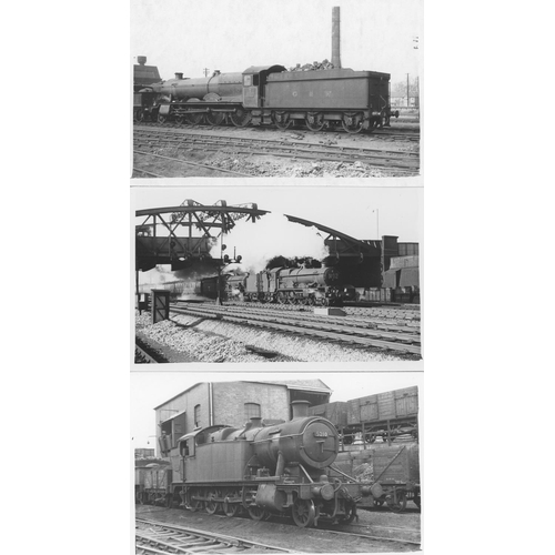 66 - Railway. G.W.R./B.R. Steam. A large assortment of approx. 500, black and white postcard size prints.... 