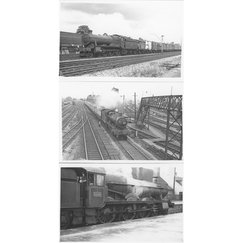 66 - Railway. G.W.R./B.R. Steam. A large assortment of approx. 500, black and white postcard size prints.... 