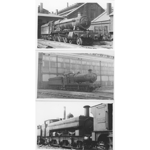 66 - Railway. G.W.R./B.R. Steam. A large assortment of approx. 500, black and white postcard size prints.... 