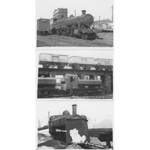 66 - Railway. G.W.R./B.R. Steam. A large assortment of approx. 500, black and white postcard size prints.... 