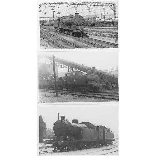 68 - Railway. L.N.E.R./B.R. Steam. A good assortment of approx. 350, black and white postcard size prints... 