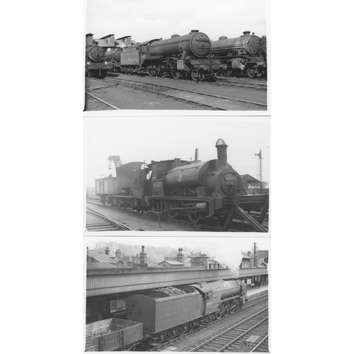 68 - Railway. L.N.E.R./B.R. Steam. A good assortment of approx. 350, black and white postcard size prints... 