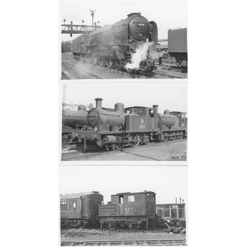 68 - Railway. L.N.E.R./B.R. Steam. A good assortment of approx. 350, black and white postcard size prints... 