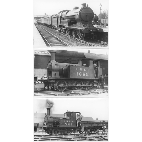 69 - Railway. L.N.E.R./B.R. Steam. A good assortment of approx. 350, black and white postcard size prints... 