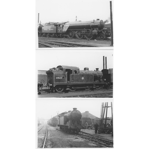 69 - Railway. L.N.E.R./B.R. Steam. A good assortment of approx. 350, black and white postcard size prints... 