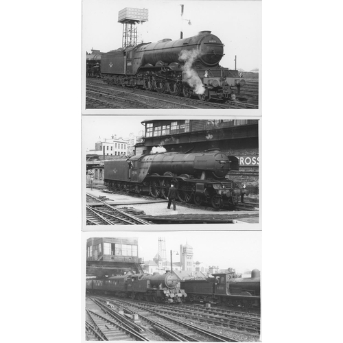 69 - Railway. L.N.E.R./B.R. Steam. A good assortment of approx. 350, black and white postcard size prints... 