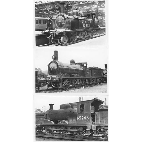 69 - Railway. L.N.E.R./B.R. Steam. A good assortment of approx. 350, black and white postcard size prints... 