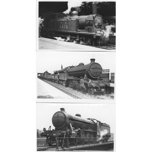 69 - Railway. L.N.E.R./B.R. Steam. A good assortment of approx. 350, black and white postcard size prints... 