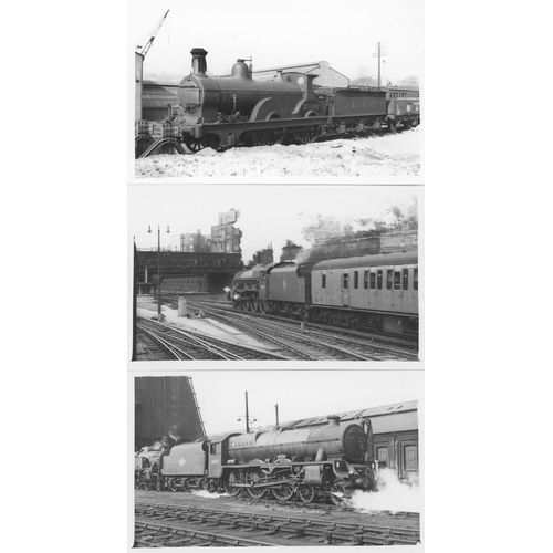 70 - Railway. L.M.S./B.R. Steam. A good assortment of approx. 300, black and white postcard size prints. ... 