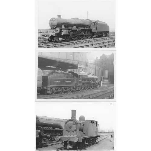 70 - Railway. L.M.S./B.R. Steam. A good assortment of approx. 300, black and white postcard size prints. ... 