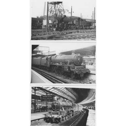 70 - Railway. L.M.S./B.R. Steam. A good assortment of approx. 300, black and white postcard size prints. ... 