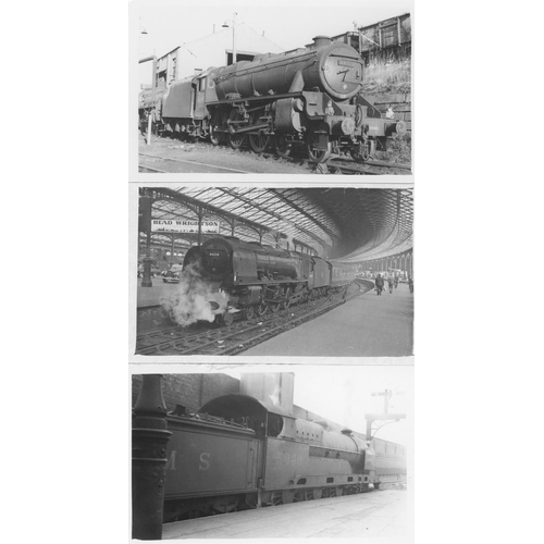 70 - Railway. L.M.S./B.R. Steam. A good assortment of approx. 300, black and white postcard size prints. ... 