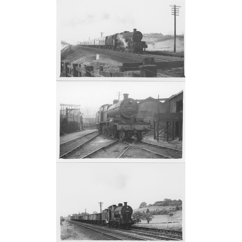 71 - Railway. L.M.S./B.R. Steam. A good assortment of approx. 300, black and white postcard size prints. ... 