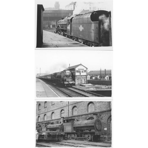 71 - Railway. L.M.S./B.R. Steam. A good assortment of approx. 300, black and white postcard size prints. ... 