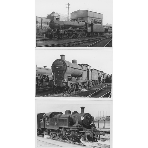 71 - Railway. L.M.S./B.R. Steam. A good assortment of approx. 300, black and white postcard size prints. ... 