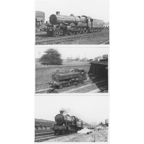 72 - Railway. B.R. Steam. A large assortment of approx. 1100+, black and white postcard size prints, hous... 