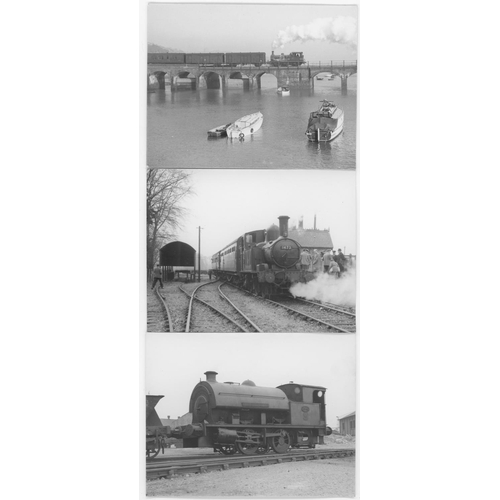 75 - Railway. B.R. Steam. A large assortment of approx. 1200, black and white, mainly 3