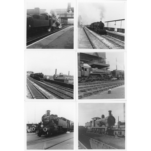 75 - Railway. B.R. Steam. A large assortment of approx. 1200, black and white, mainly 3