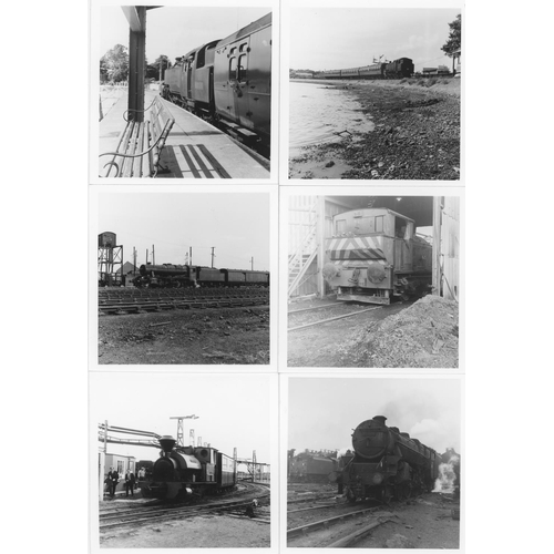 75 - Railway. B.R. Steam. A large assortment of approx. 1200, black and white, mainly 3