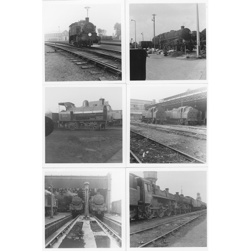 75 - Railway. B.R. Steam. A large assortment of approx. 1200, black and white, mainly 3