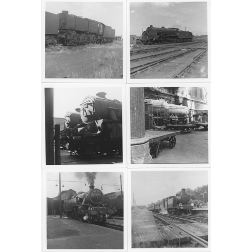 75 - Railway. B.R. Steam. A large assortment of approx. 1200, black and white, mainly 3