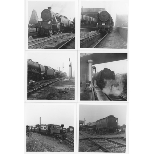 75 - Railway. B.R. Steam. A large assortment of approx. 1200, black and white, mainly 3