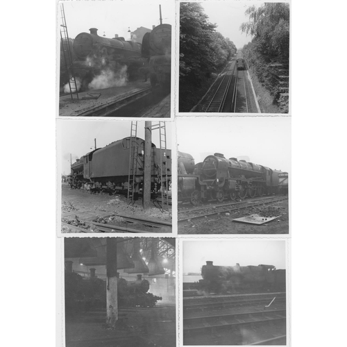 75 - Railway. B.R. Steam. A large assortment of approx. 1200, black and white, mainly 3