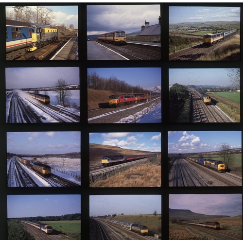 117 - Railway. Modern Traction. A collection of approx. 119 x medium format, card mounted colour slides. A... 