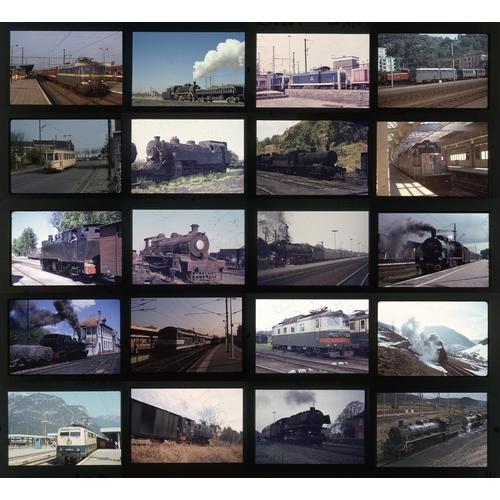 13 - Railway. Overseas Traction. A good collection of approx. 320 x 35mm, original colour slides, on mixe... 