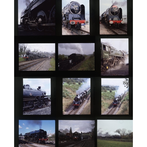 133 - Railway. Heritage Steam. A collection of approx. 272 medium format, colour slides in card mounts. Th... 