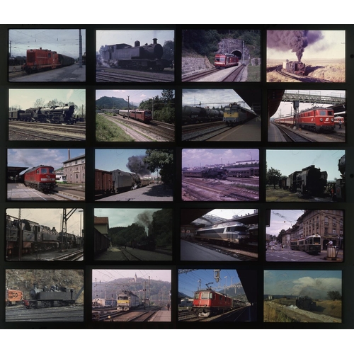 15 - Railway. Overseas Traction. A good collection of approx. 280 x 35mm, original colour slides, on mixe... 