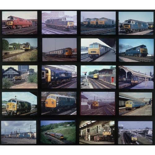 156 - Railway. Modern Traction. A good collection of approx. 300 x 35mm, DUPLICATE, colour slides. Some sl... 