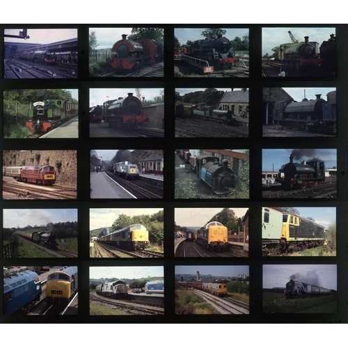 157 - Railway. Heritage Railways. A large selection of approx. 1600 x 35mm, original colour slides, on mix... 