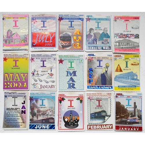 185 - Railway. Tickets. An interesting collection of overseas railway tickets. There are 96 Chicago Metra ... 