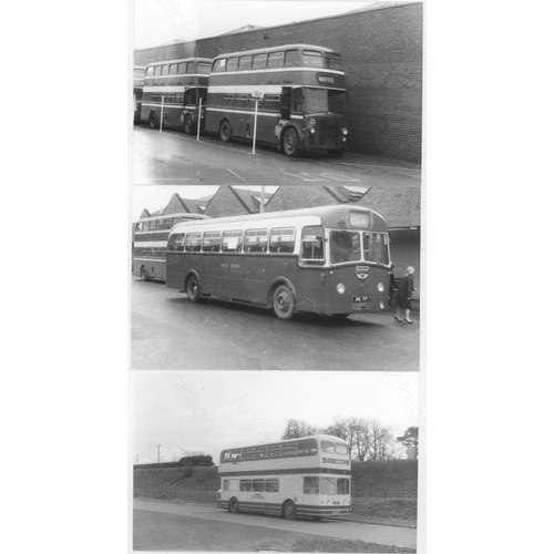 188 - U.K. Bus. A collection of approx. 215, black and white, postcard size prints. The photographs date f... 