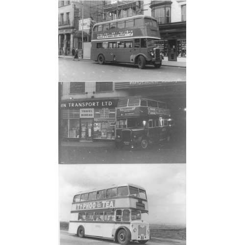 188 - U.K. Bus. A collection of approx. 215, black and white, postcard size prints. The photographs date f... 