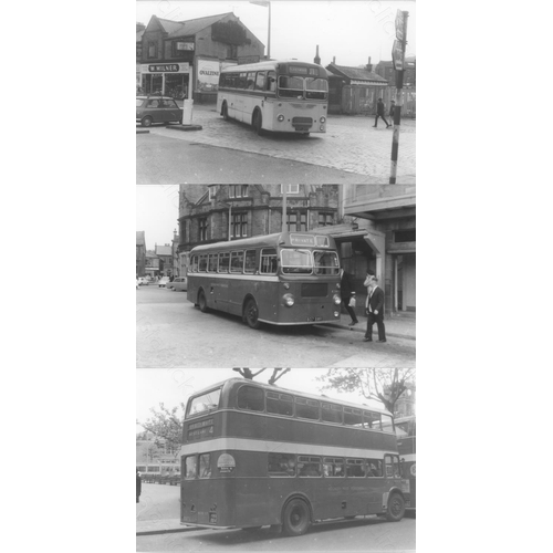 188 - U.K. Bus. A collection of approx. 215, black and white, postcard size prints. The photographs date f... 