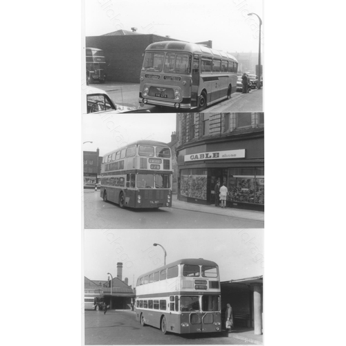 188 - U.K. Bus. A collection of approx. 215, black and white, postcard size prints. The photographs date f... 