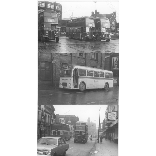 188 - U.K. Bus. A collection of approx. 215, black and white, postcard size prints. The photographs date f... 