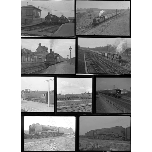 192 - Railway. B.R. Steam. A small assortment of approx. 53 assorted sizes, black and white, individual ne... 