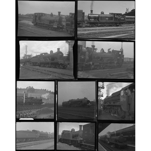 192 - Railway. B.R. Steam. A small assortment of approx. 53 assorted sizes, black and white, individual ne... 