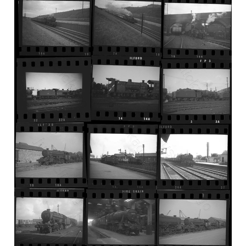 193 - Railway. B.R. Steam. A small assortment of approx. 75 assorted sizes, black and white, individual ne... 