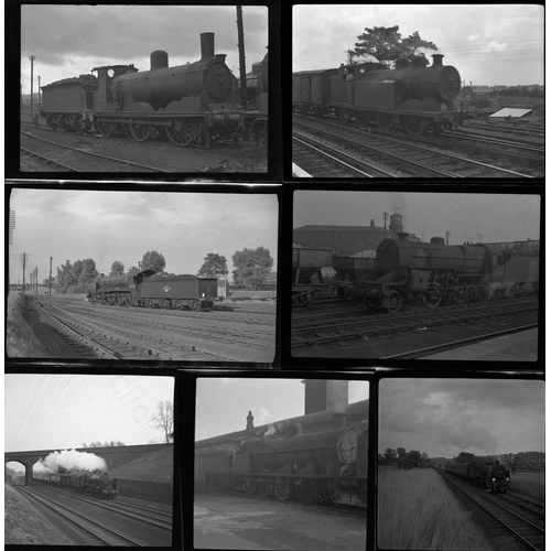 2 - Railway. B.R. Steam. A collection of approx. 100 x 35mm and medium format, individual, black and whi... 