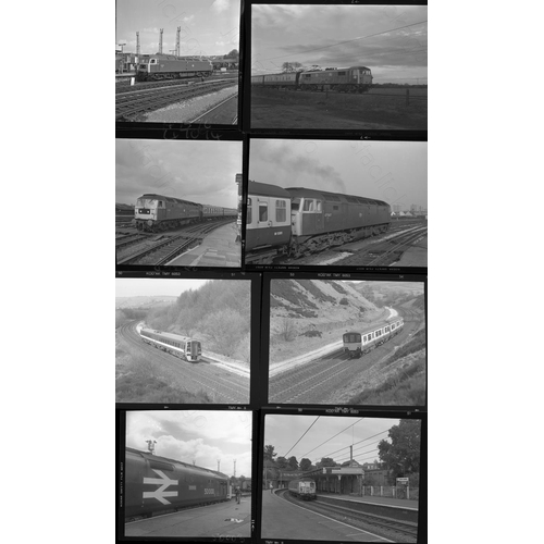 20 - Railway. Modern Traction. A large collection of approx. 390 colour and black and white negatives, in... 