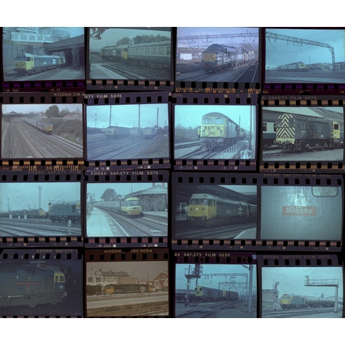 20 - Railway. Modern Traction. A large collection of approx. 390 colour and black and white negatives, in... 